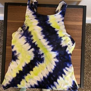Athleta tankini tye dyed